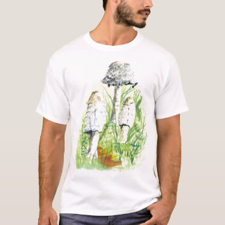 Champinjoner i natur tee shirt