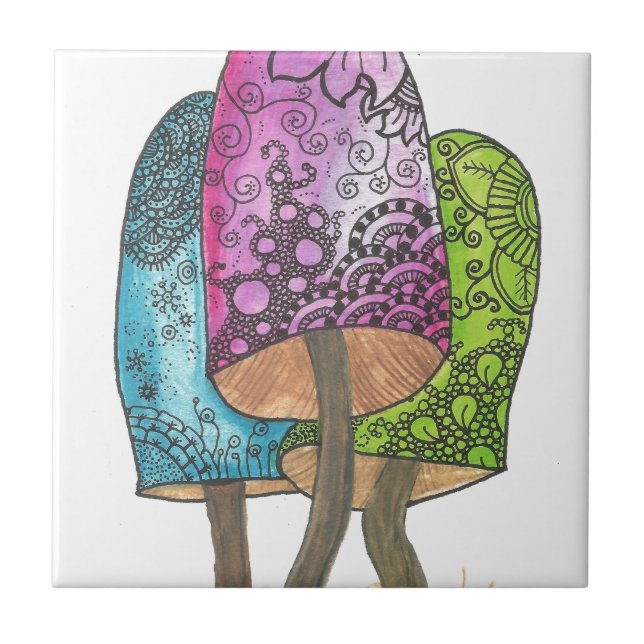 Champinjoner Kakelplatta (Framsidan)