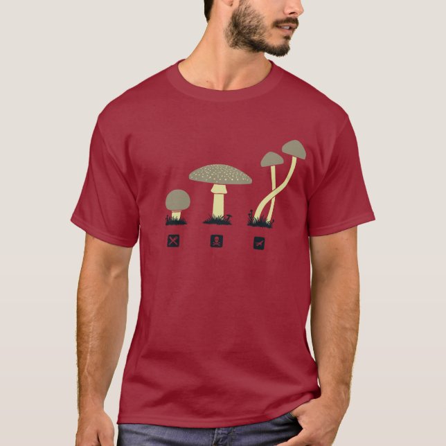 Champinjoner (mat, gift, kick) t shirt (Framsida)
