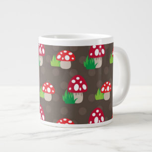 champinjoner mönster jumbo mugg