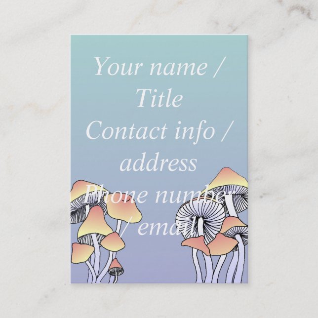 Champinjoner Visitkort (Framsida)