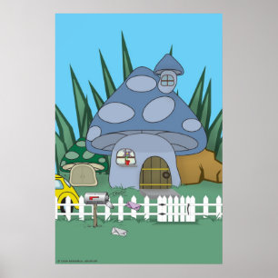Champinjonhus Poster