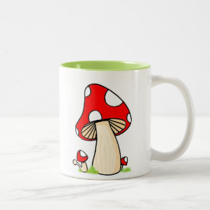 Champinjonkaffemugg Två-Tonad Mugg
