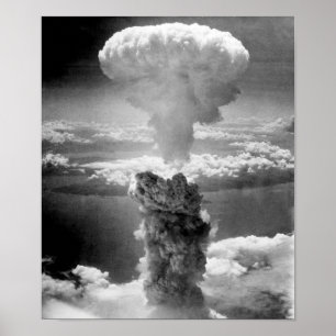 Champinjonmoln över Nagasaki -- WW2 Poster