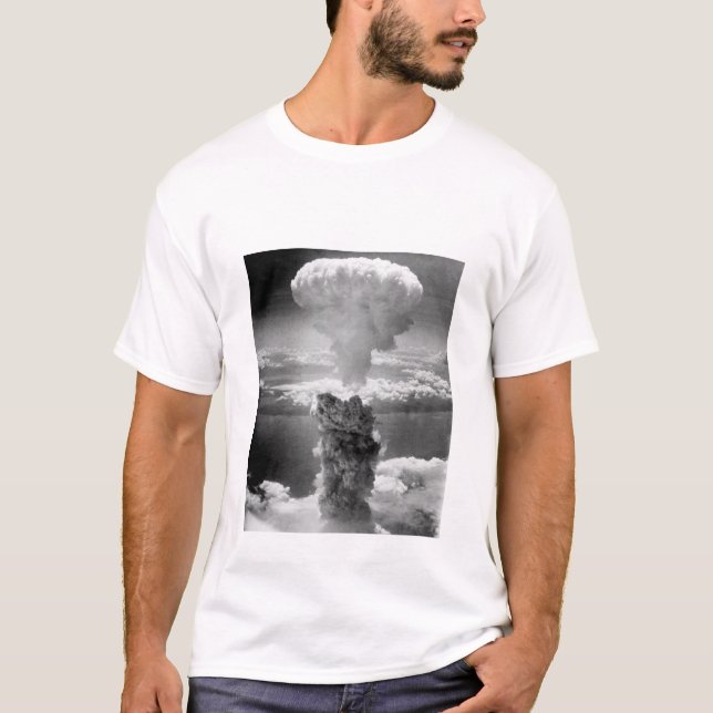 Champinjonmoln över Nagasaki -- WW2 Tee Shirt (Framsida)