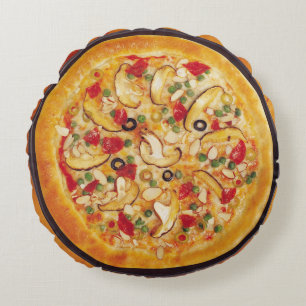 ChampinjonPizza Rund Kudde