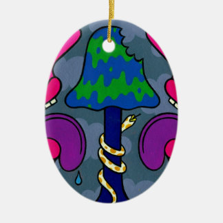 Champinjonsvårmod #2 julgransprydnad keramik