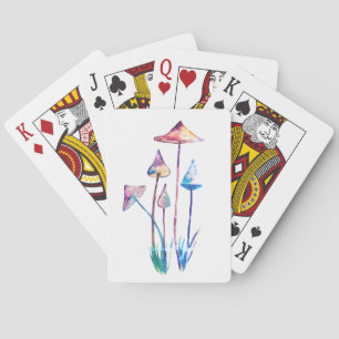 Champinjonvattenfärg ArtClassic som leker kort Casinokort