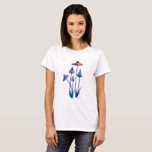 ChampinjonvattenfärgArtBasic T-tröja, vit T Shirt