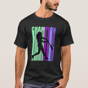 Champion Baseball Player Team Coach Girls T Shirt
