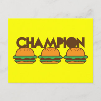 CHAMPION BURGERS Yum! Vykort