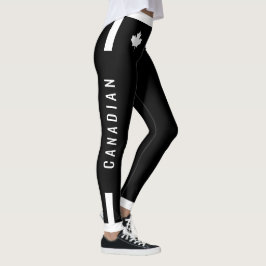 Champion Canadian White Maple on Black (crust) Leggings