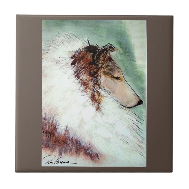 Champion Collie . ... Kakelplatta (Framsidan)