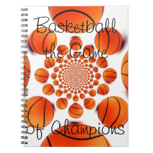 Champion Court Vision: Champs-match i basket Anteckningsbok Med Spiral