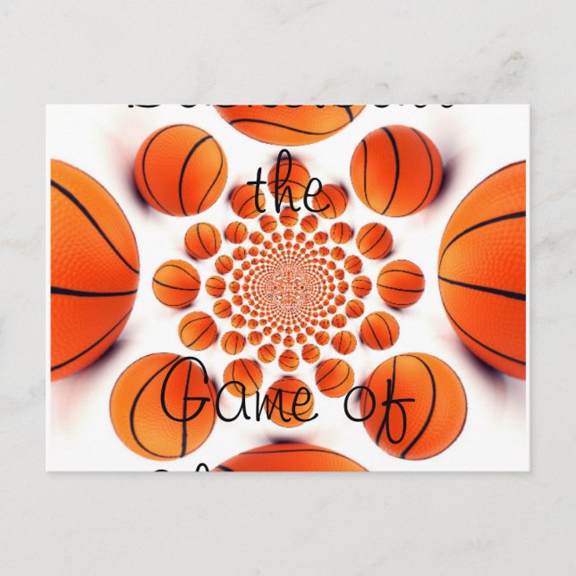 Champion Court Vision: Champs-match i basket Vykort (Framsida)