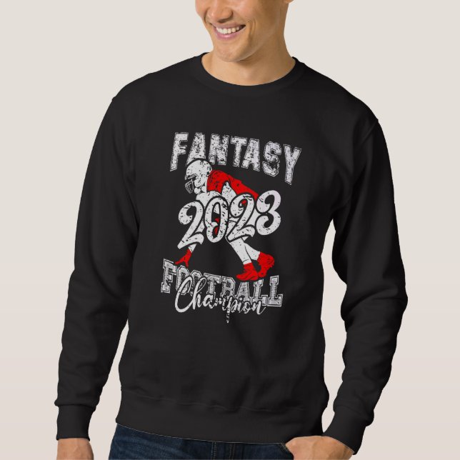 Champion Fantasy League Winner 2023 Fantasy Footb Lång Ärmad Tröja (Framsida)