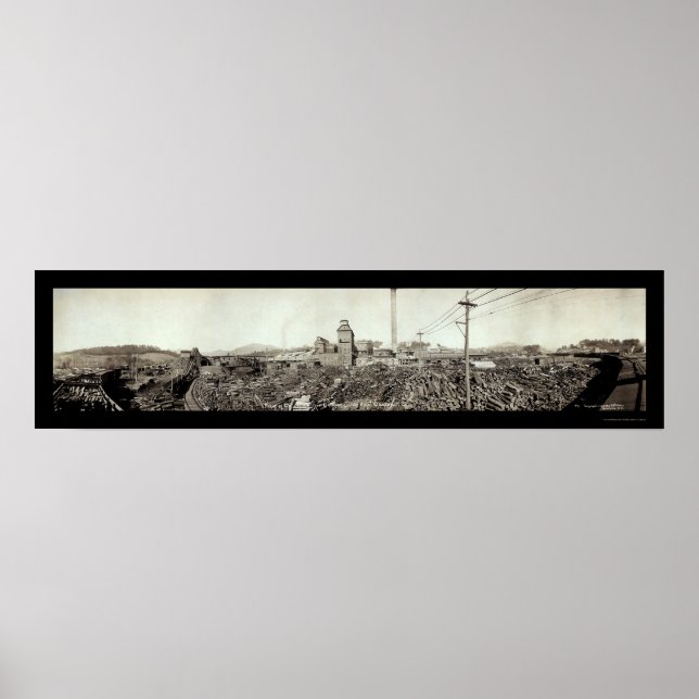 Champion Fiber Lumber Photo 1910 Poster (Framsidan)