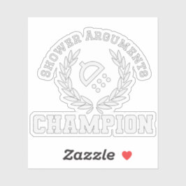 Champion för visningsargument klistermärken