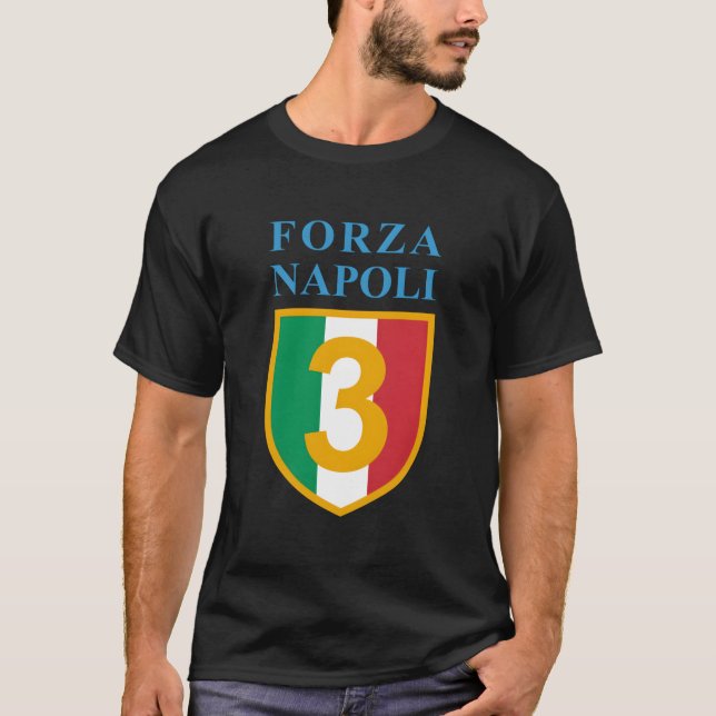 Champion Forza Napoli 3 Talitã Ultras Curva A T Shirt (Framsida)