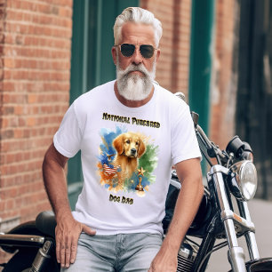 Champion Golden Retriever Sparkles med trofé T Shirt