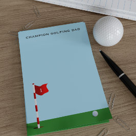Champion Golfing Pappa Blue och Grönt Post it Note Post-it Block