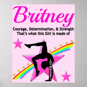 CHAMPION GYMNASTICS GIRL PERSONLIG POSTER