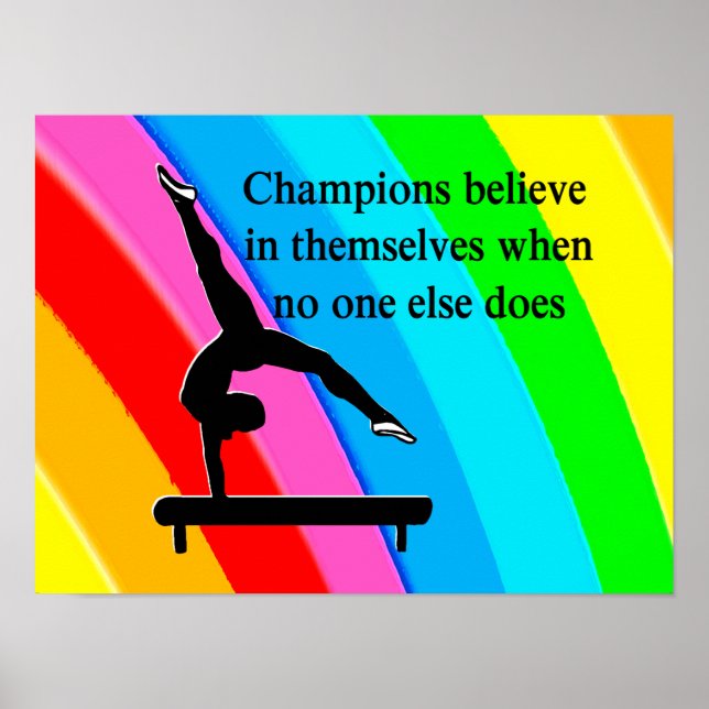 CHAMPION GYMNASTICS GIRL POSTER (Framsidan)