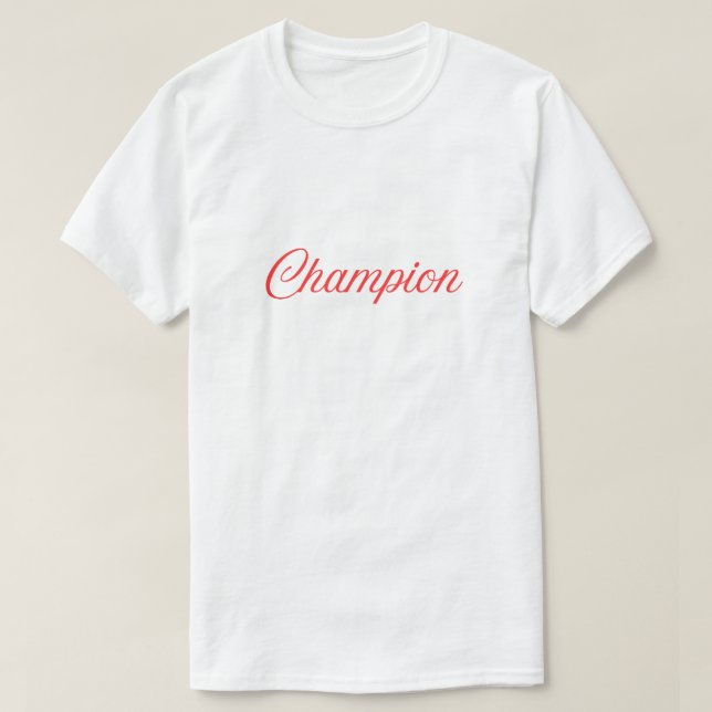 Champion Mindset Motivations-Tryck T-Shirt (Design framsida)