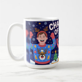 Champion of Ugly Christmas Sweater Kaffemugg