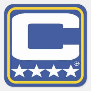 Champion Patch - LAR Blue Sticker Fyrkantigt Klistermärke