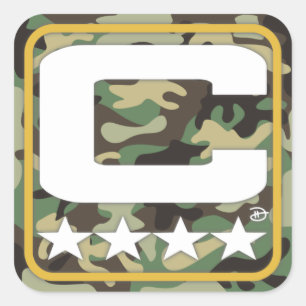 Champion Patch - USA Edition-fästare Fyrkantigt Klistermärke