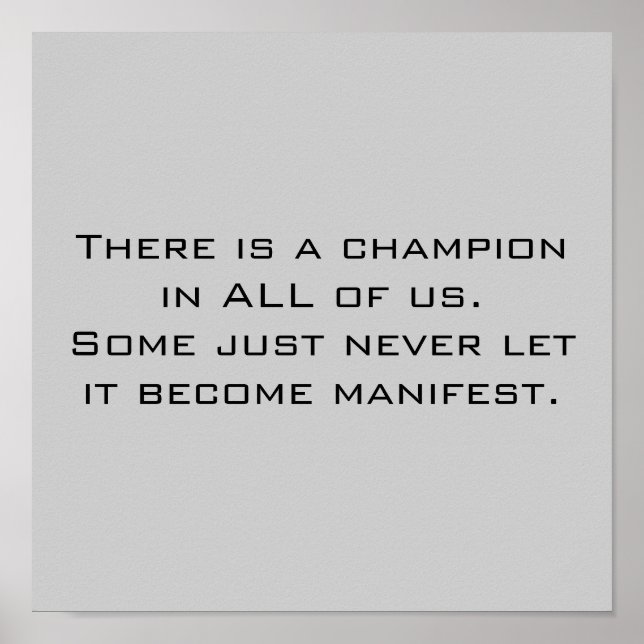 Champion Poster (Framsidan)