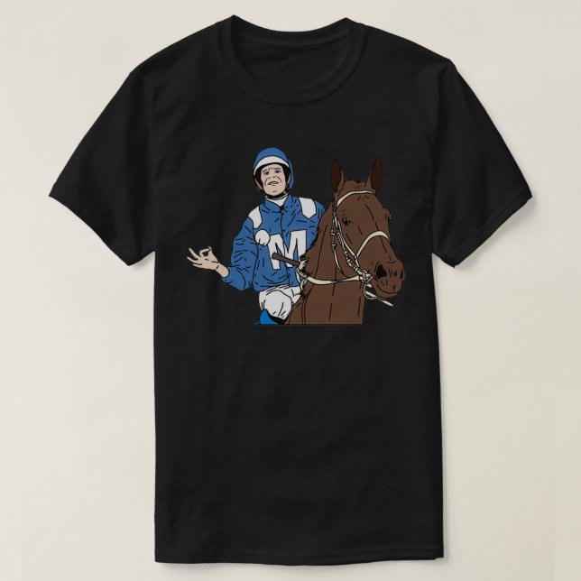 Champion Racehorse Winx Jockey Hugh Bowman T Shirt (Design framsida)