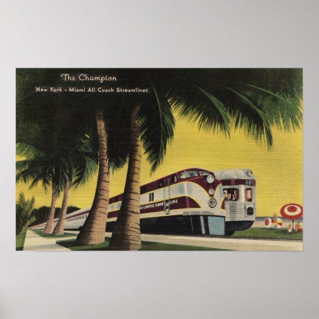 Champion Railroad, till New York City Poster (Framsidan)