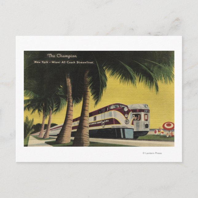 Champion Railroad, till New York City Vykort (Framsida)