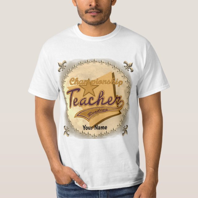 Champion Reading Teacher T-Shirt (Framsida)