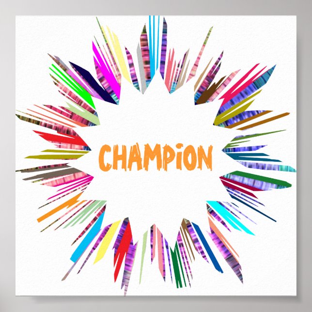 CHAMPION : Redigera text till din egen Poster (Framsidan)