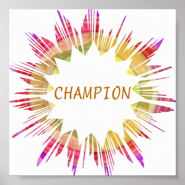 CHAMPION : Redigera text till din egen Poster (Framsidan)