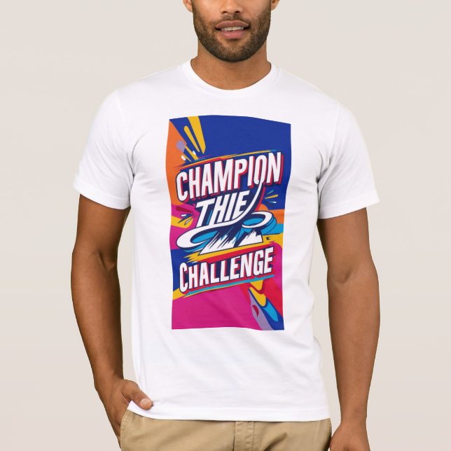 "CHAMPION THE CHALLENGE T SHIRT (Framsida)