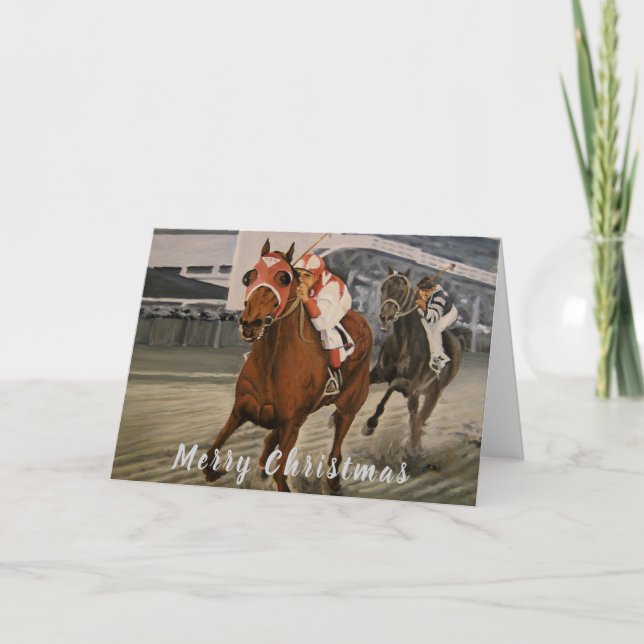 Champion Thoroughborn Wins Big Tävling Kort (Framsida)