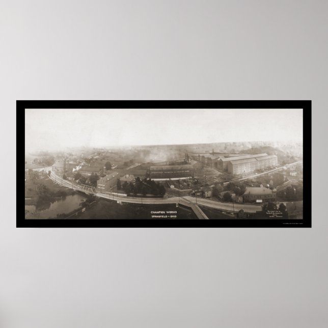 Champion Works OH Photo 1907 Poster (Framsidan)