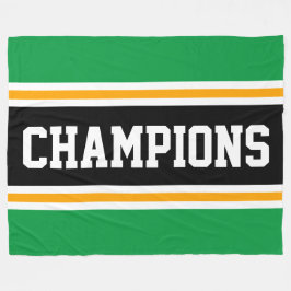 CHAMPIONER Athletic Bright Grönt Black Rand Fleecefilt