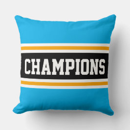 CHAMPIONER Bright Himmel Blue Black Athletic Rand Kudde