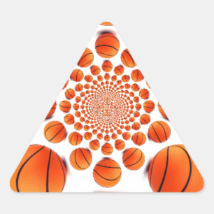 Championernas basketmatch: Court Vision Kaleida Triangelformat Klistermärke