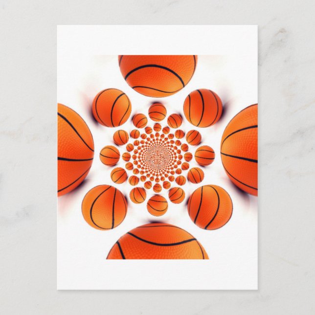 Championernas basketmatch: Court Vision Kaleida Vykort (Framsida)