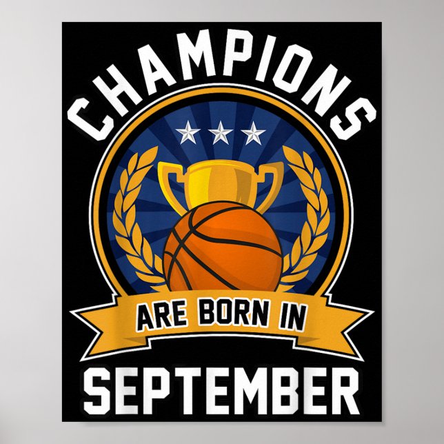Champions är född i september. poster (Framsidan)