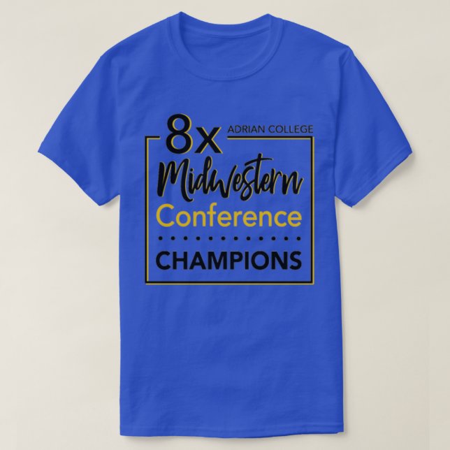 Champions för MidWestern-konferensen T Shirt (Design framsida)