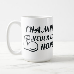Champions har aldrig förlorat hoppet kaffemugg