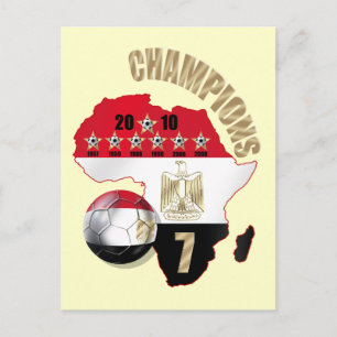 Champions karta i Afrika Egypten Pharaohs vykort