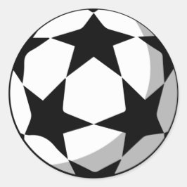 Champions League Boll Stickers Runt Klistermärke